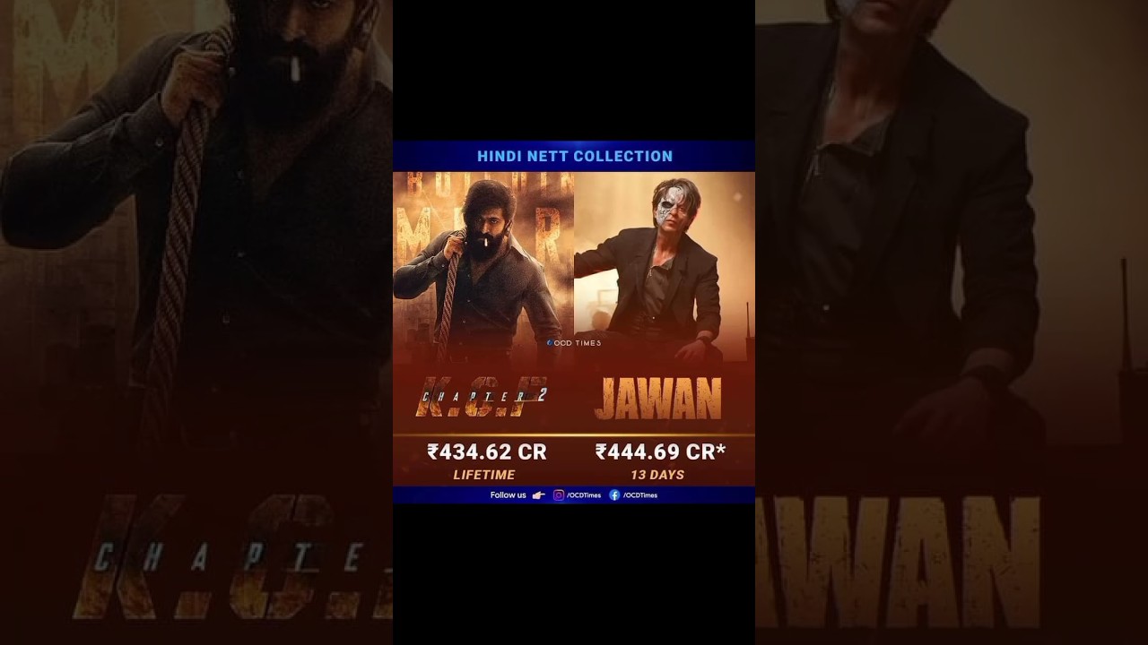 Hindi nett collection jawan and kgf 2 🔥🔥🔥 