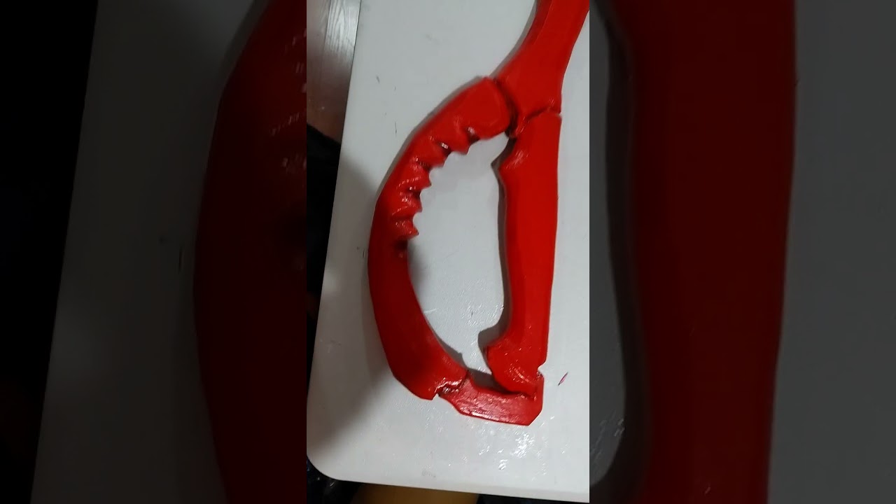 making a full foam scissor blade that splits into two pieces, full build video soon! #shorts