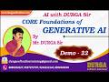 AI with DURGA Sir tutorials || Demo - 22 || by Mr. DURGA Sir On 02-02-2026 @7PM (IST)