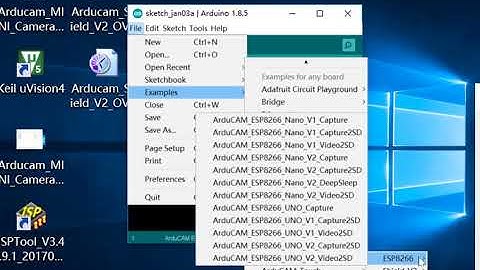 ArduCAM ESP8266 UNO MINI Camera Demo Tutorial