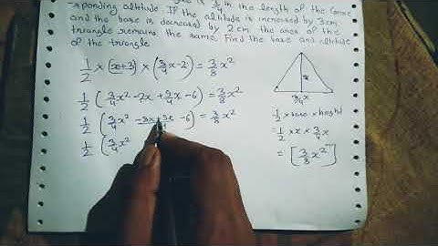 The base of a triangle is 3/4th the length of the corresponding altitude.