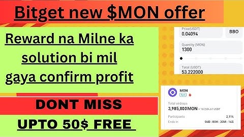 Bitget $Mon offer for new users| Don