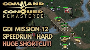 Command & Conquer Remastered Speedrun (Hard) - GDI Mission 12 - Saving Doctor Mobius