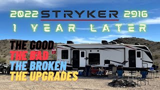 2022 Stryker 2916 Toy Hauler | 1 Year Review | The Good, The Bad, The Broken, The Upgrades