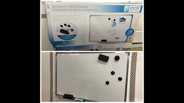 DIY Install United Office Magnetic Whiteboard 353869 for Garage Note-Taking | Home Organization 🏠📝