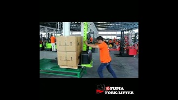 Portable self loading forklift- 500-700KGS semi electric self lift pallet stacker