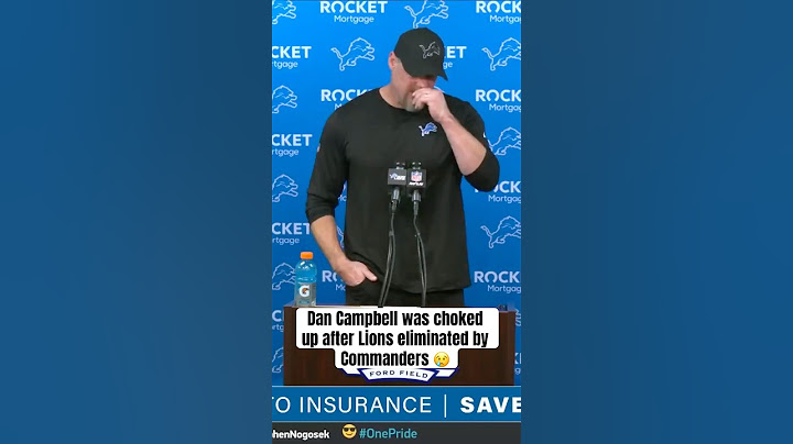 Dan Campbell emotional after Lions eliminated 😔