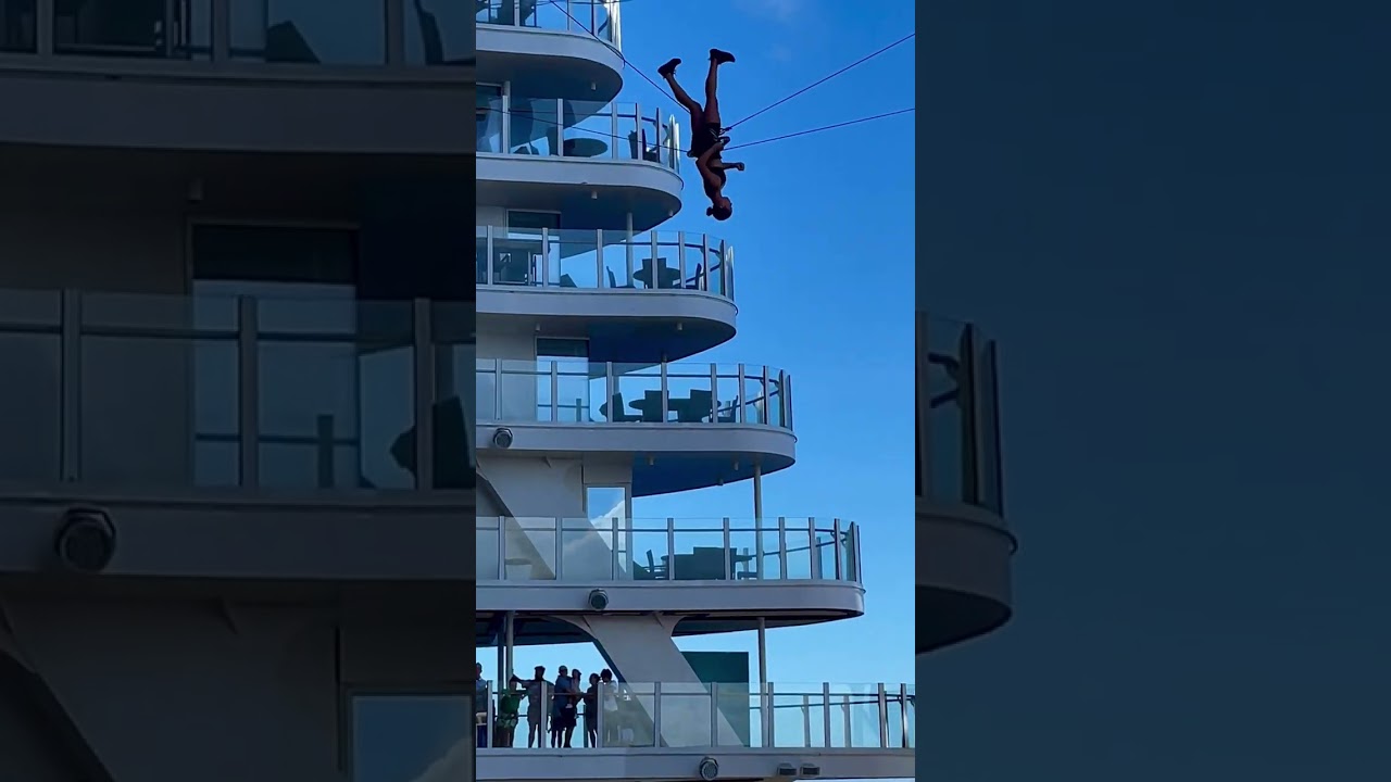 WALKING ON AIR. #cruiseship #travel #cruise #ship #royalcaribbean   #luxurytravel