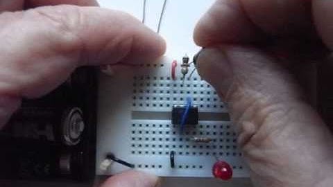 555 NOT gate to astable