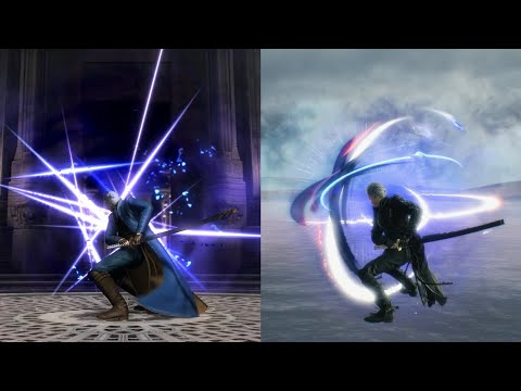 Devil May Cry 4 Se Devil May Cry 5 Mod バージル 比較 閻魔刀 幻影剣 Vergil Comparison Yamato Summoned Swords Youtube