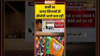 Rajasthan Nikay Chunav 2026 Result | सभी 10 नगर-निगमों में BJP आगे चल रही #bjpvscongress #ytshorts