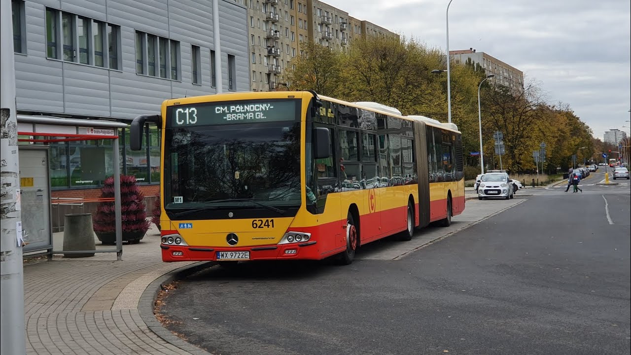 [C13] MZA Warszawa - Przejazd Mercedesem Conecto LF G #6241 na linii C13➡️ Cm.Północny-Brama Gł. 