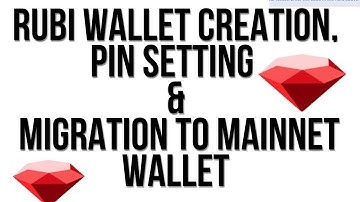 Rubi Wallet Set Up, Pin Settings & Mainet Migration Guide || Step-By-Step Tutorial