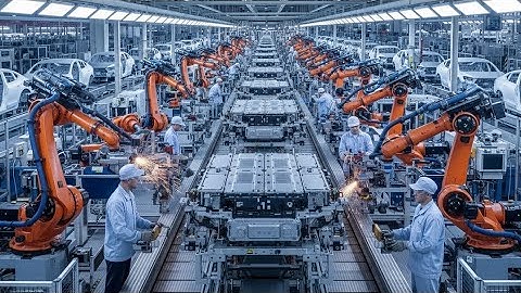 Giga Battery Factory & Recycling Loop:How EV Prismatic Cells Are Made and Reborn(Full Process, ASMR)