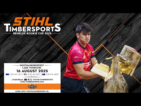 STIHL TIMBERSPORTS® BeNeLux Rookie Cup 2025 – livestream
