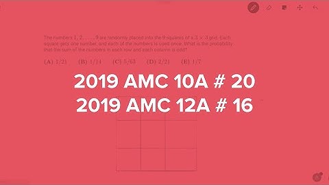 2019 AMC 10A #20 / AMC 12A #16
