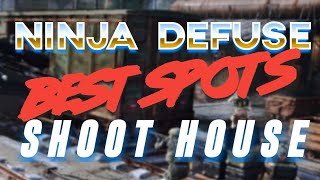 SHOOT HOUSE  BEST NINJA DEFUSE SPOTS - MODERN WARFARE