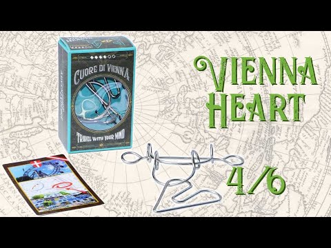 Logica Giochi Art. Cœur de Vienne - Casse-tête en métal - Difficulté : 4/6 EXTRÊME - Série Voyageurs de collection Logica Giochi Art. Cœur de Vienne - Casse-tête en métal - Difficulté : 4/6 EXTRÊME - Série Voyageurs de collection