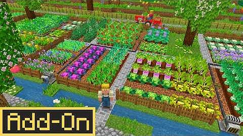 CROPS & FARMS ADDON: NEW BEST Farming & Cooking Addon for Minecraft Bedrock Edition