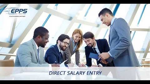 EPPS SMART ERP - Direct Salary Entry
