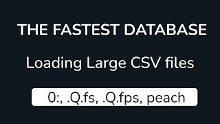 kdb+ Loading Large CSV Files