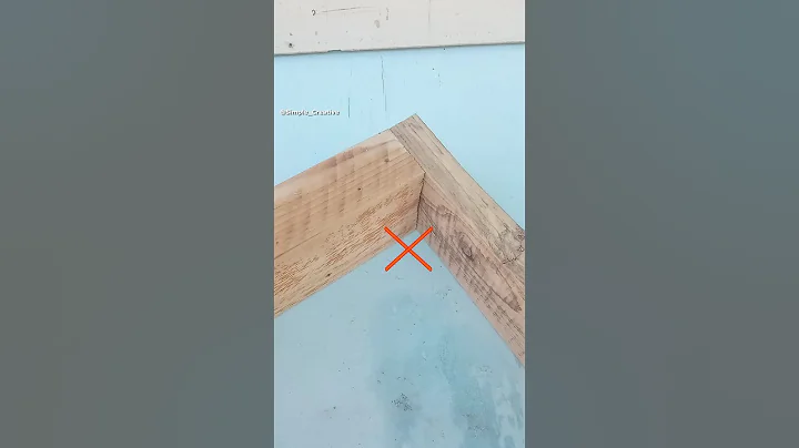 Woodworking tips and tricks! How to make a reliable corner joint for boards of different sizes