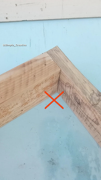 Woodworking tips and tricks! How to make a reliable corner joint for boards of different sizes