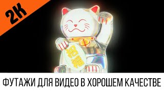 Футаж 2K: Кошка С Лапой - Рекламная Вывеска В Стиле Киберпанк #11 | Футажи В 2К Разрешении