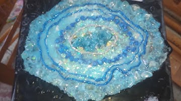 Resin free form geode