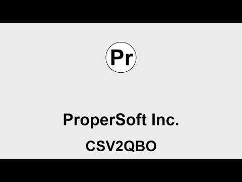 CSV2QBO (Windows): Convert