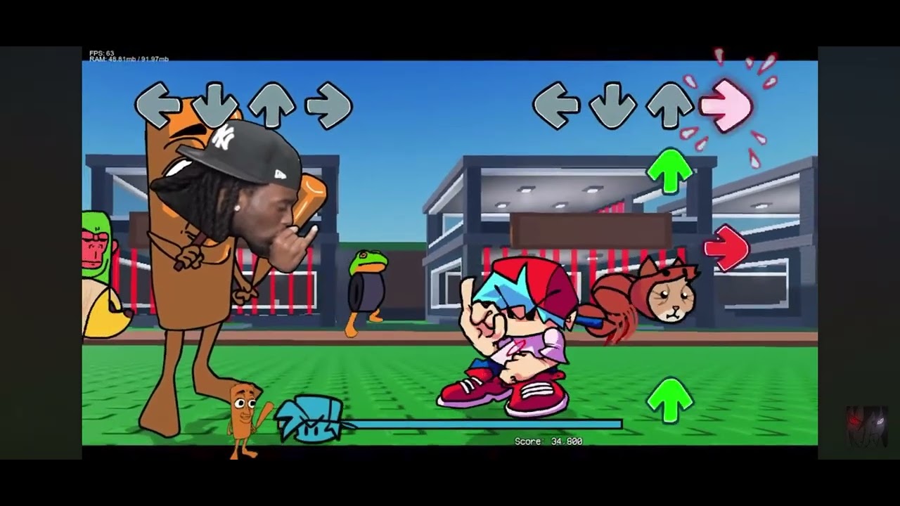 FNF Sahur, (ONLY DOI DOI PART.)