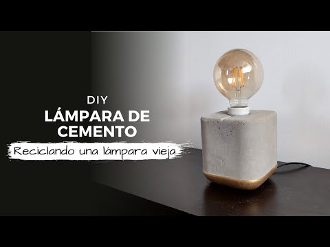 Cómo hacer una lámpara de cemento / Lámpara industrial DIY