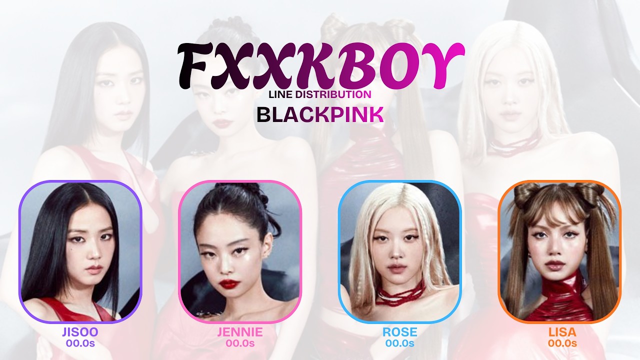 BLACKPINK - FXXKBOY Line Distribution