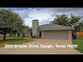 2003 Brooke Drive, Sanger, Texas 76266