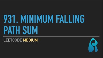 LeetCode 931. Minimum Falling Path Sum - DP(Dynamic Programming) Bottom Up - Python 3