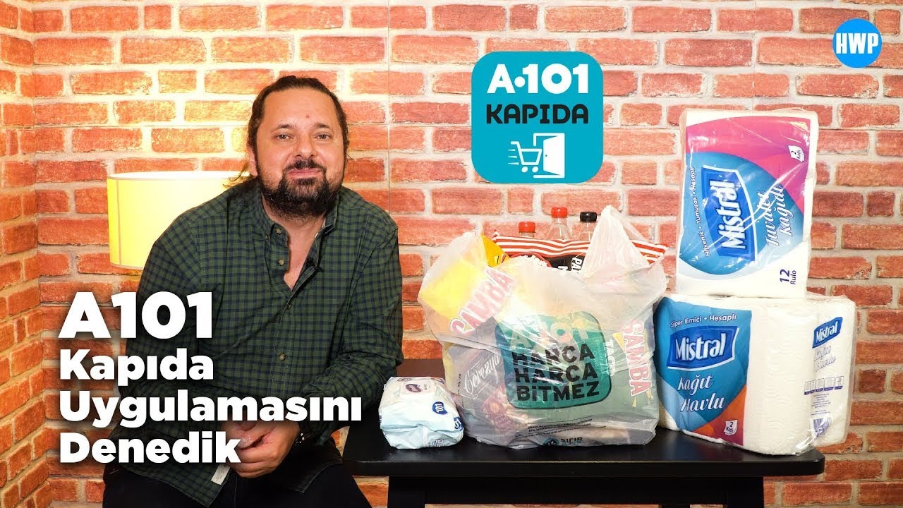 a101 kapida uygulamasi ile siparis verdik youtube