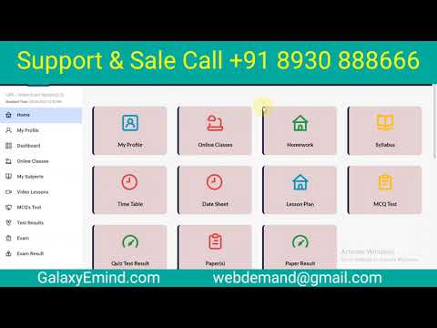 School Learning Management System / LMS Development for School / Galaxy e Mind