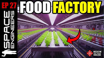 Space Engineers Survival (EP27) | Timelapse van de bouw van een GROTE voedselfabriek [2025]