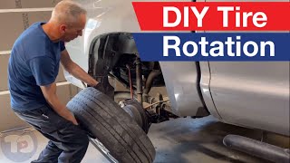 Tire rotation with BASIC hand tools.