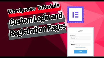 How to create custom login and registration pages in wordpress