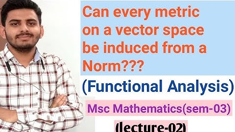 Can every metric on a vector space induced from a norm?