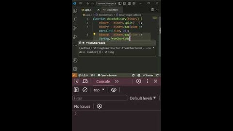 decode binary to text in javascript #coding #javascipt #python #javascript  #programming