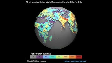 3D #presentation of #world #population | #Data #visualization