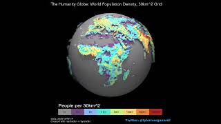 3D #presentation of #world #population | #Data #visualization