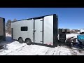 8.5x20 Car Hauler/Toy Hauler/Mobile Office Enclosed Cargo trailer for sale