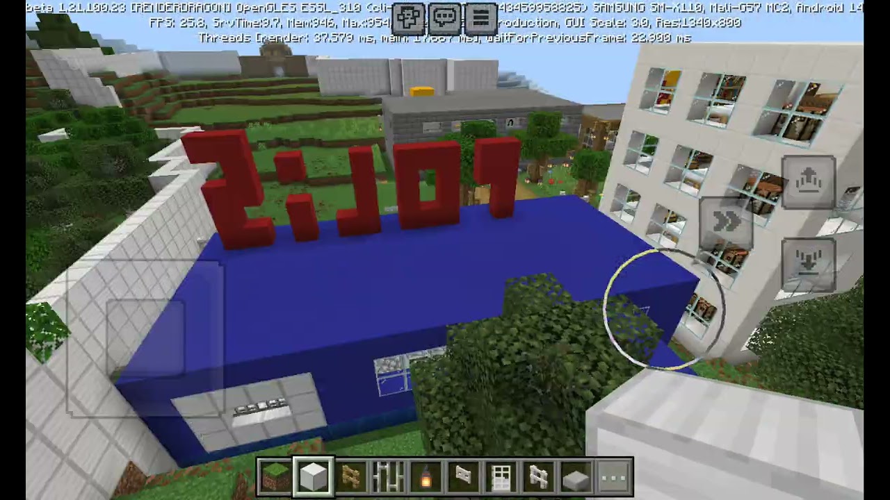 Köyüme duvar yaptım minecarft 