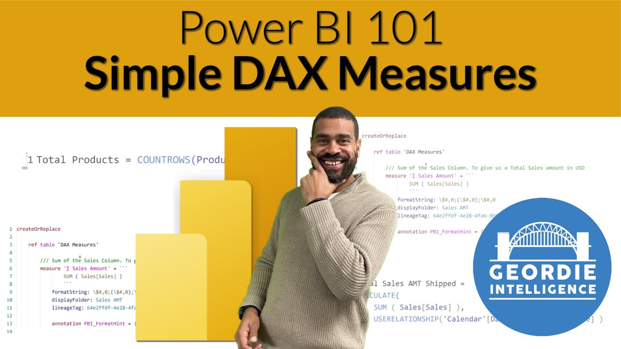 Power BI 101 - Intro to DAX in Power BI Desktop - Week 2 - YouTube