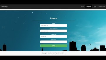 6 – Creating the Register Page   Full membership website using Bootstrap & PHP Code