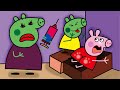 Zombie Apocalypse! Peppa&#39;s Family in Zombie Dream Terror | Peppa Pig Family Story Coloring Pages