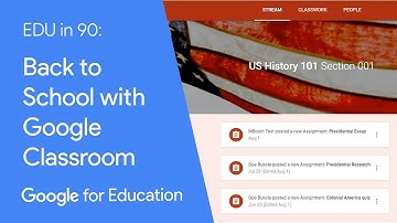 EDU in 90: Back to School with Google Classroom